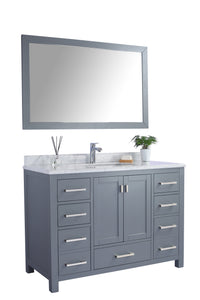 Wilson 48" Grey Bathroom Vanity with Countertop