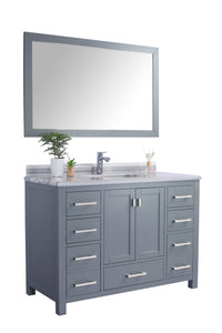Wilson 48" Grey Bathroom Vanity with Countertop