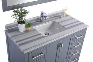 Wilson 48" Grey Bathroom Vanity with Countertop
