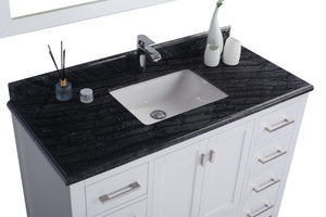 Wilson 48" White Bathroom Vanity with Countertop