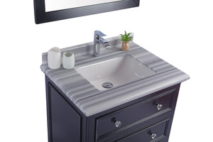 Luna 30" Espresso Bathroom Vanity with Countertop