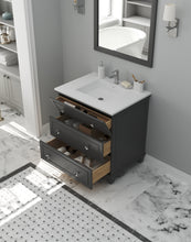 Load image into Gallery viewer, Luna 30&quot; Maple Grey Bathroom Vanity with Countertop