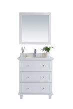 Load image into Gallery viewer, Luna 30&quot; White Bathroom Vanity with Countertop