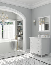 Load image into Gallery viewer, Luna 30&quot; White Bathroom Vanity with Countertop