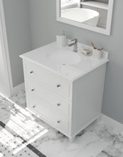 Load image into Gallery viewer, Luna 30&quot; White Bathroom Vanity with Countertop