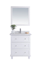 Load image into Gallery viewer, Luna 30&quot; White Bathroom Vanity with Countertop