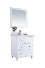 Load image into Gallery viewer, Luna 30&quot; White Bathroom Vanity with Countertop
