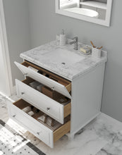 Load image into Gallery viewer, Luna 30&quot; White Bathroom Vanity with Countertop