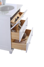 Load image into Gallery viewer, Luna 30&quot; White Bathroom Vanity with Countertop