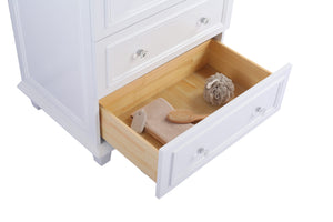 Luna 30" White Bathroom Vanity with Countertop