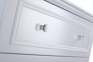 Luna 30" White Bathroom Vanity with Countertop