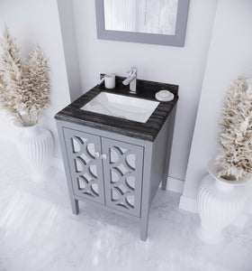 Mediterraneo 24" Grey Bathroom Vanity with Countertop