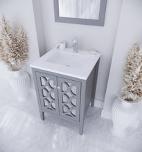 Load image into Gallery viewer, Mediterraneo 24&quot; Grey Bathroom Vanity with Countertop