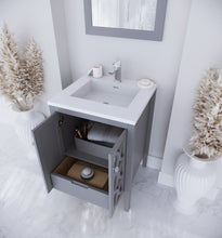 Load image into Gallery viewer, Mediterraneo 24&quot; Grey Bathroom Vanity with Countertop