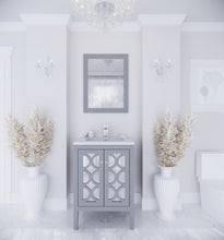 Load image into Gallery viewer, Mediterraneo 24&quot; Grey Bathroom Vanity with Countertop