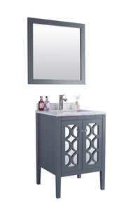Mediterraneo 24" Grey Bathroom Vanity with Countertop