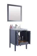 Load image into Gallery viewer, Mediterraneo 24&quot; Grey Bathroom Vanity with Countertop