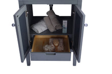 Load image into Gallery viewer, Mediterraneo 24&quot; Grey Bathroom Vanity with Countertop