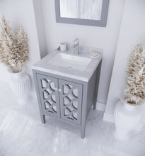 Load image into Gallery viewer, Mediterraneo 24&quot; Grey Bathroom Vanity with Countertop