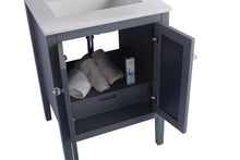 Load image into Gallery viewer, Mediterraneo 24&quot; Grey Bathroom Vanity with Countertop