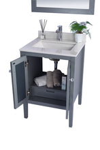 Load image into Gallery viewer, Mediterraneo 24&quot; Grey Bathroom Vanity with Countertop