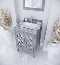 Load image into Gallery viewer, Mediterraneo 24&quot; Grey Bathroom Vanity with Countertop