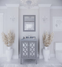 Load image into Gallery viewer, Mediterraneo 24&quot; Grey Bathroom Vanity with Countertop
