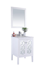 Load image into Gallery viewer, Mediterraneo 24&quot; White Bathroom Vanity with Countertop