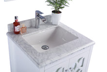 Load image into Gallery viewer, Mediterraneo 24&quot; White Bathroom Vanity with Countertop