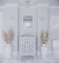 Load image into Gallery viewer, Mediterraneo 24&quot; White Bathroom Vanity with Countertop