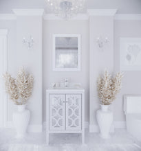 Load image into Gallery viewer, Mediterraneo 24&quot; White Bathroom Vanity with Countertop