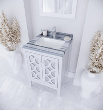 Load image into Gallery viewer, Mediterraneo 24&quot; White Bathroom Vanity with Countertop