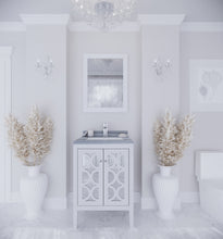 Load image into Gallery viewer, Mediterraneo 24&quot; White Bathroom Vanity with Countertop