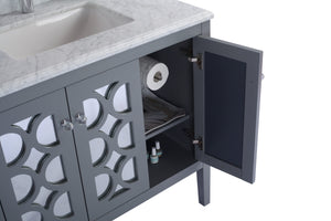 Mediterraneo 36" Grey Bathroom Vanity with Countertop