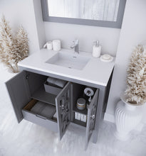 Load image into Gallery viewer, Mediterraneo 36&quot; Grey Bathroom Vanity with Countertop