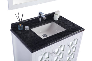 Mediterraneo 36" White Bathroom Vanity with Countertop