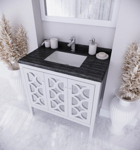 Mediterraneo 36" White Bathroom Vanity with Countertop