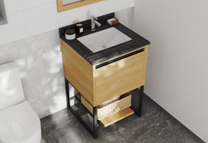 Alto 24" California White Oak Bathroom Vanity with Countertop