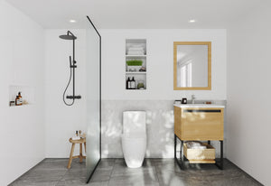 Alto 24" California White Oak Bathroom Vanity with Countertop
