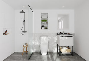 Alto 24" White Bathroom Vanity with Countertop