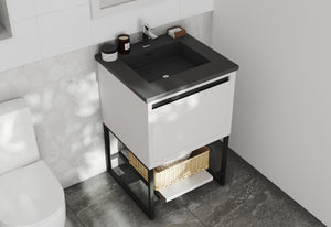 Alto 24" White Bathroom Vanity with Countertop