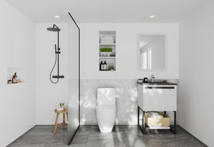 Alto 24" White Bathroom Vanity with Countertop