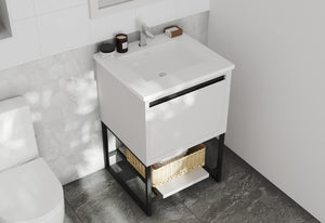 Alto 24" White Bathroom Vanity with Countertop