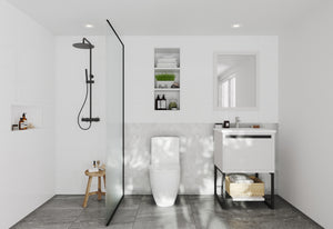 Alto 24" White Bathroom Vanity with Countertop