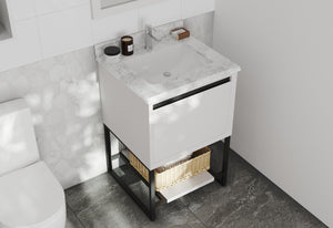 Alto 24" White Bathroom Vanity with Countertop