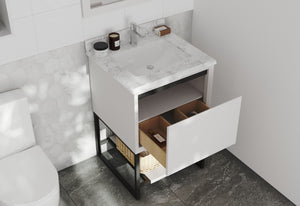 Alto 24" White Bathroom Vanity with Countertop