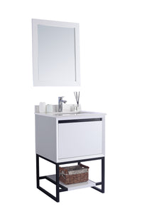 Alto 24" White Bathroom Vanity with Countertop