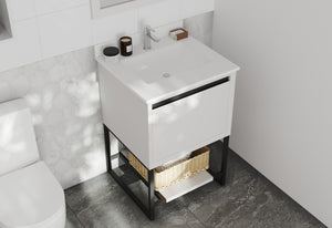 Alto 24" White Bathroom Vanity with Countertop