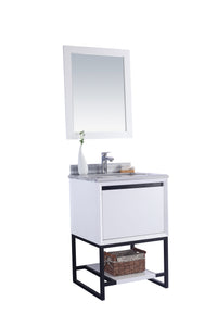 Alto 24" White Bathroom Vanity with Countertop