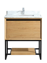 Load image into Gallery viewer, Alto 30&quot; California White Oak Bathroom Vanity with Countertop